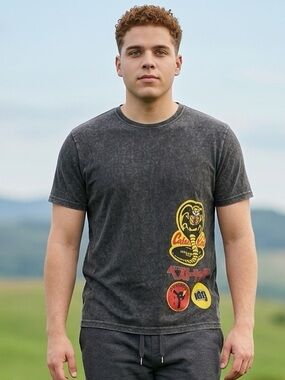 EUC - Cobra Kai Men’s Short Sleeve Shirt - Size Large